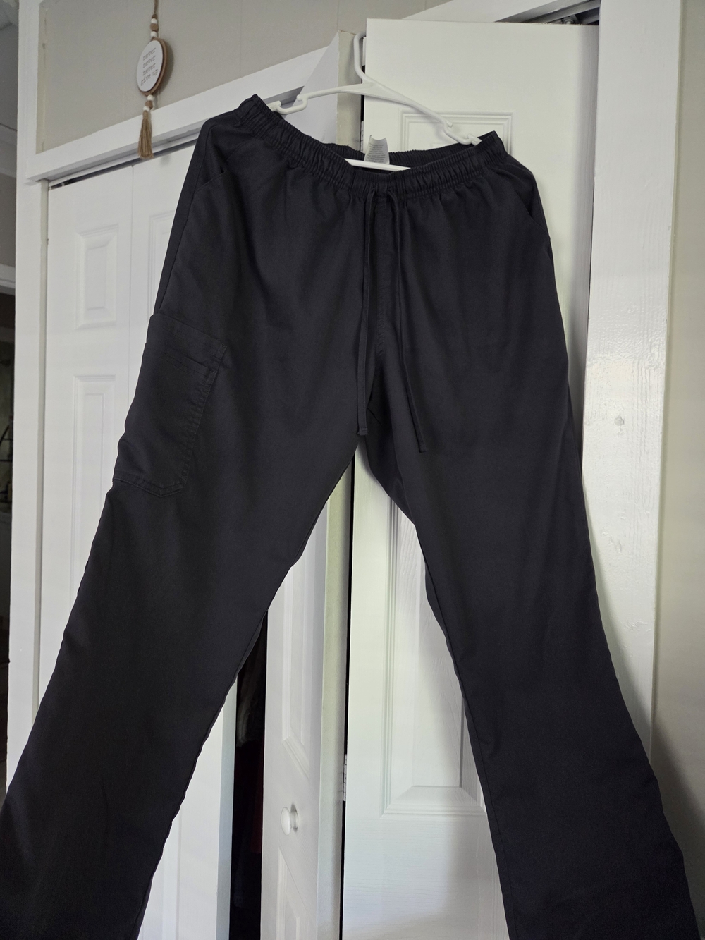 Men's Pewter Drawstring Scrub Pants